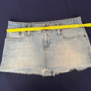 Vintage Abercrombie & Fitch Distressed Denim Miniskirt